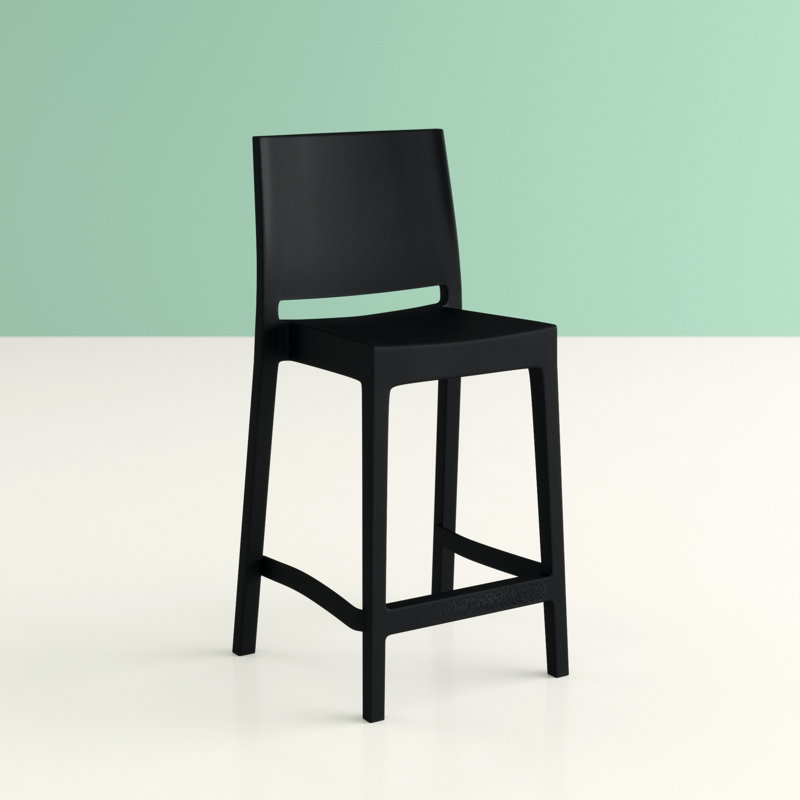 Hashtag Home Adrienne 29.5" Patio Bar Stool & Reviews Wayfair